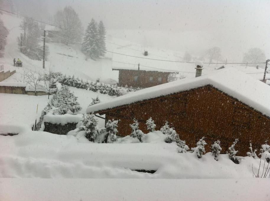 Dans Hameau, Pres Des Pistes Logement De Plein Pied Au Calme Taninges Esterno foto